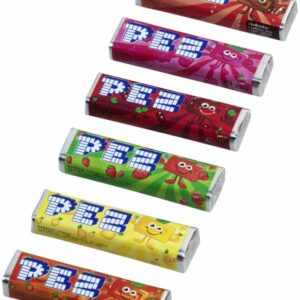 PEZ štangličky ovocné 6x8,5g