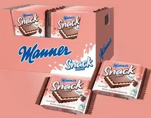 MANNER Snack Milch-Schoko Minis 28x25g